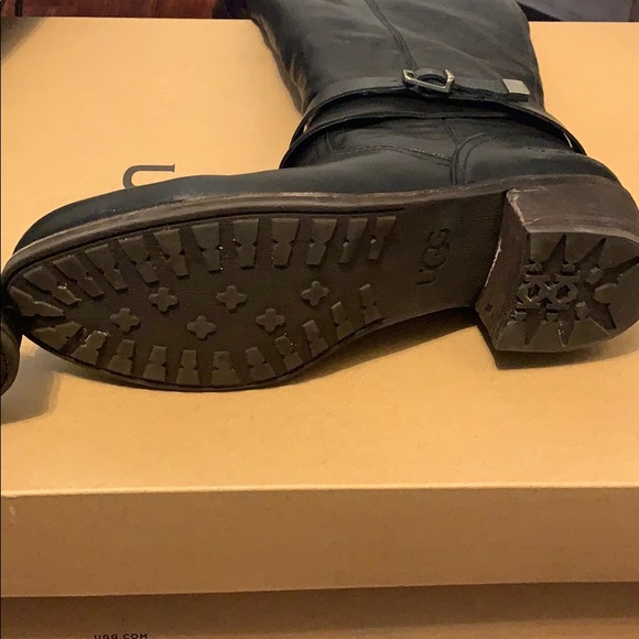 Ugg Bess over the knee black leather boots - Picture 5 of 8